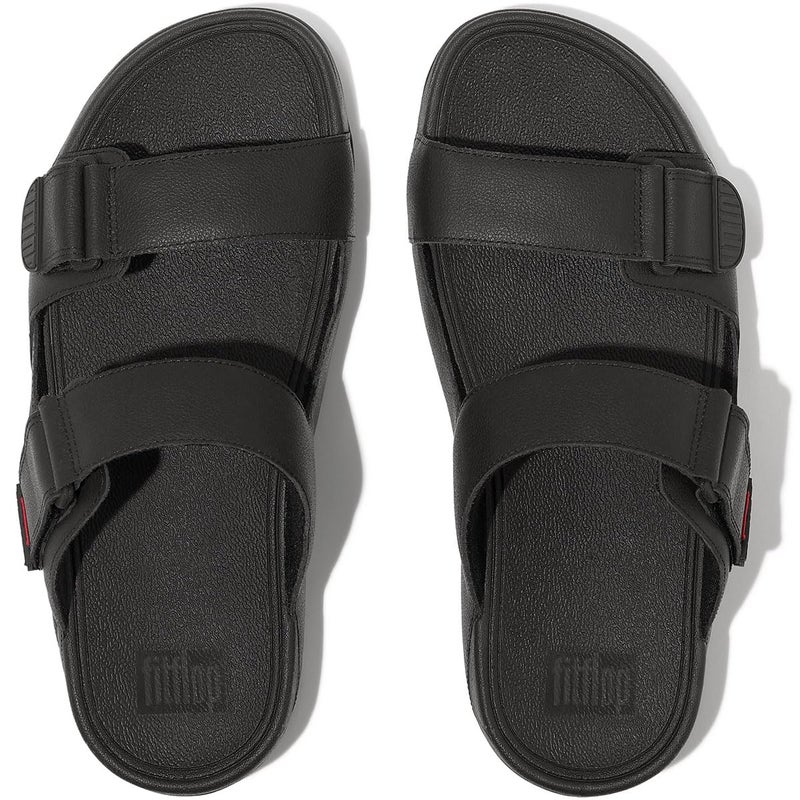 FitFlop حذاء فيت فلوب غو موك سلايد من الجلد، اللون: أسود، الحجم: 9 (L05-001-080) - Image 4
